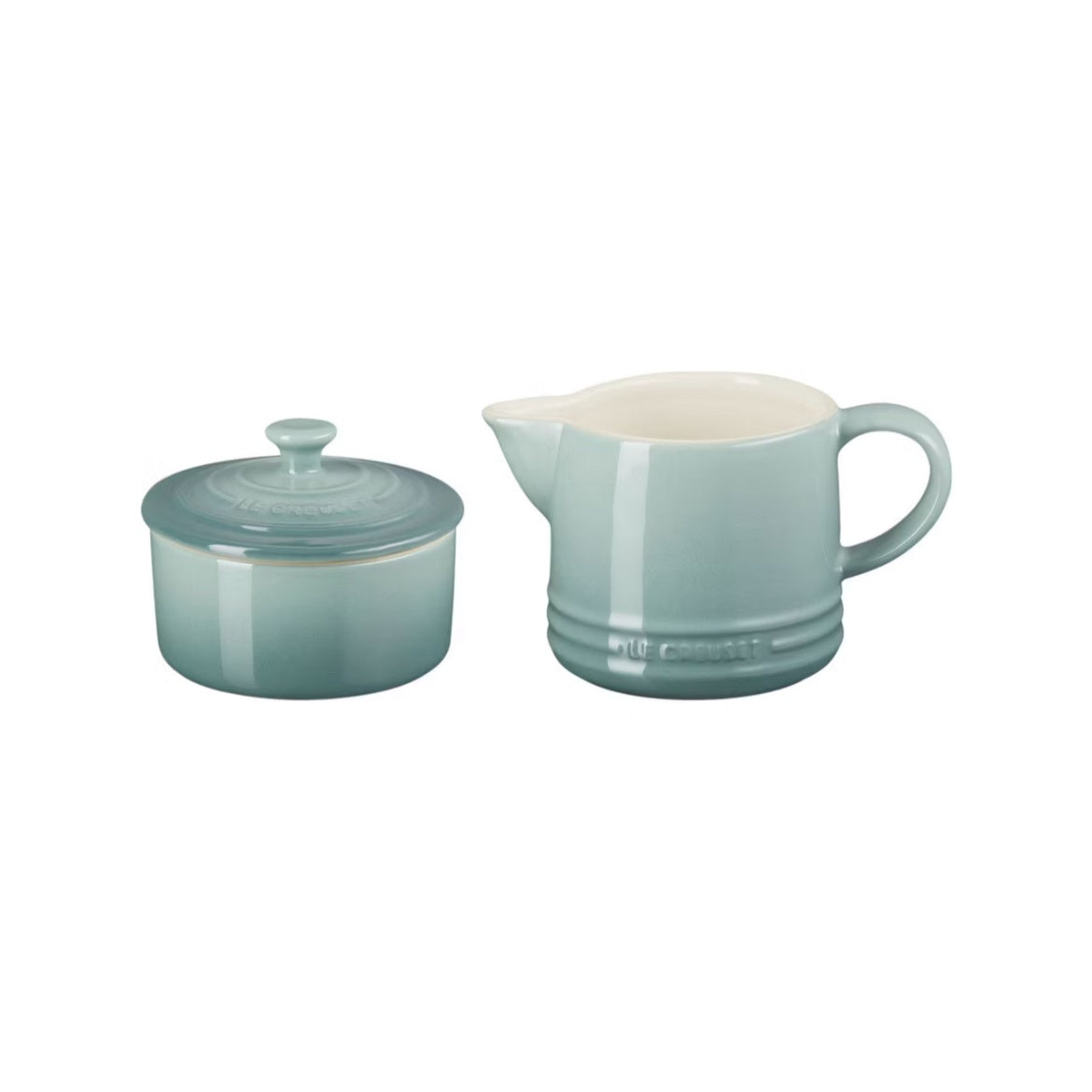 Le Creuset Milk & Sugar Set, Sea Salt