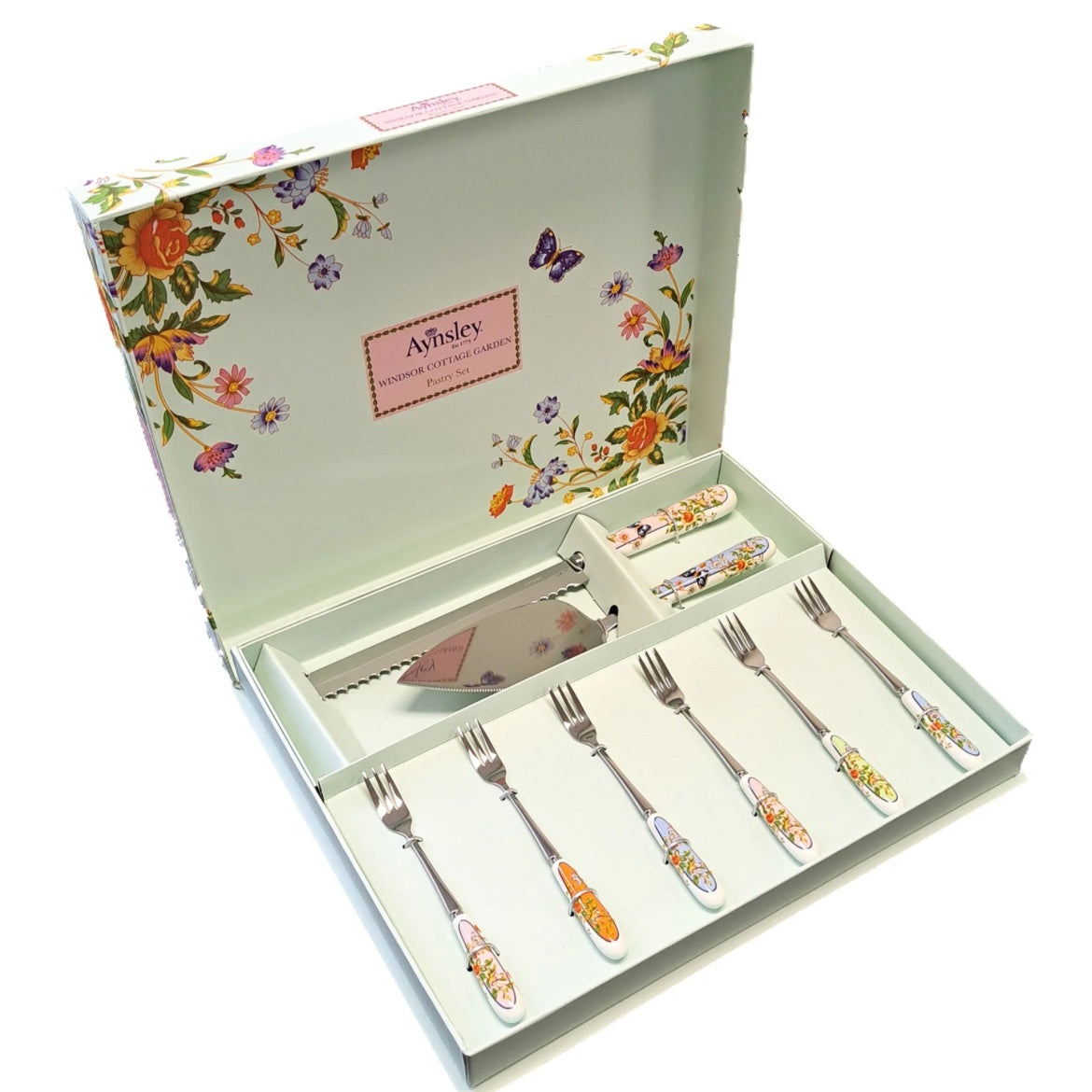 windsor cottage garden, pastry set