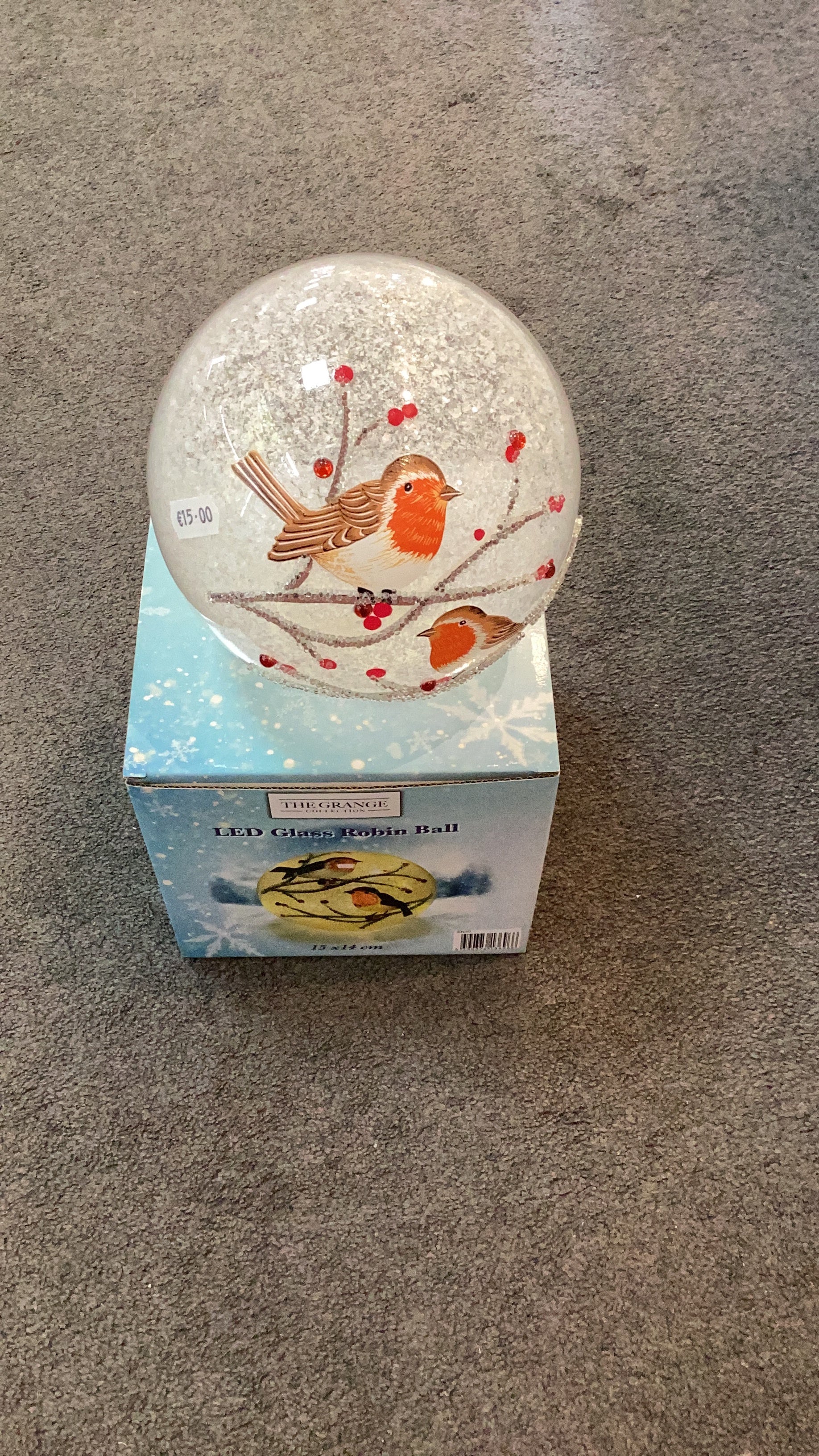 Led Glass Robin Ball SN30