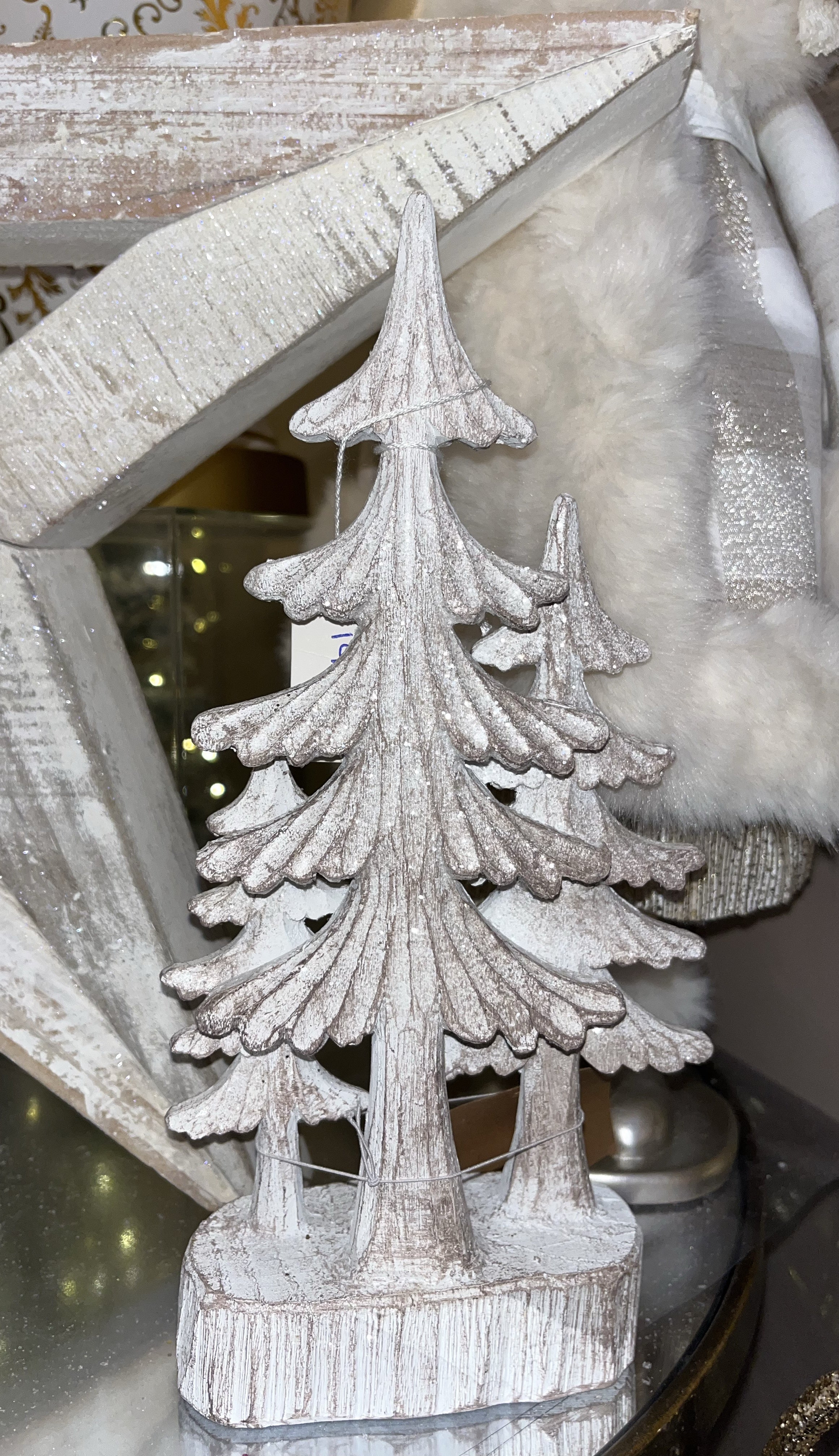 Glittery Tree Sculpture