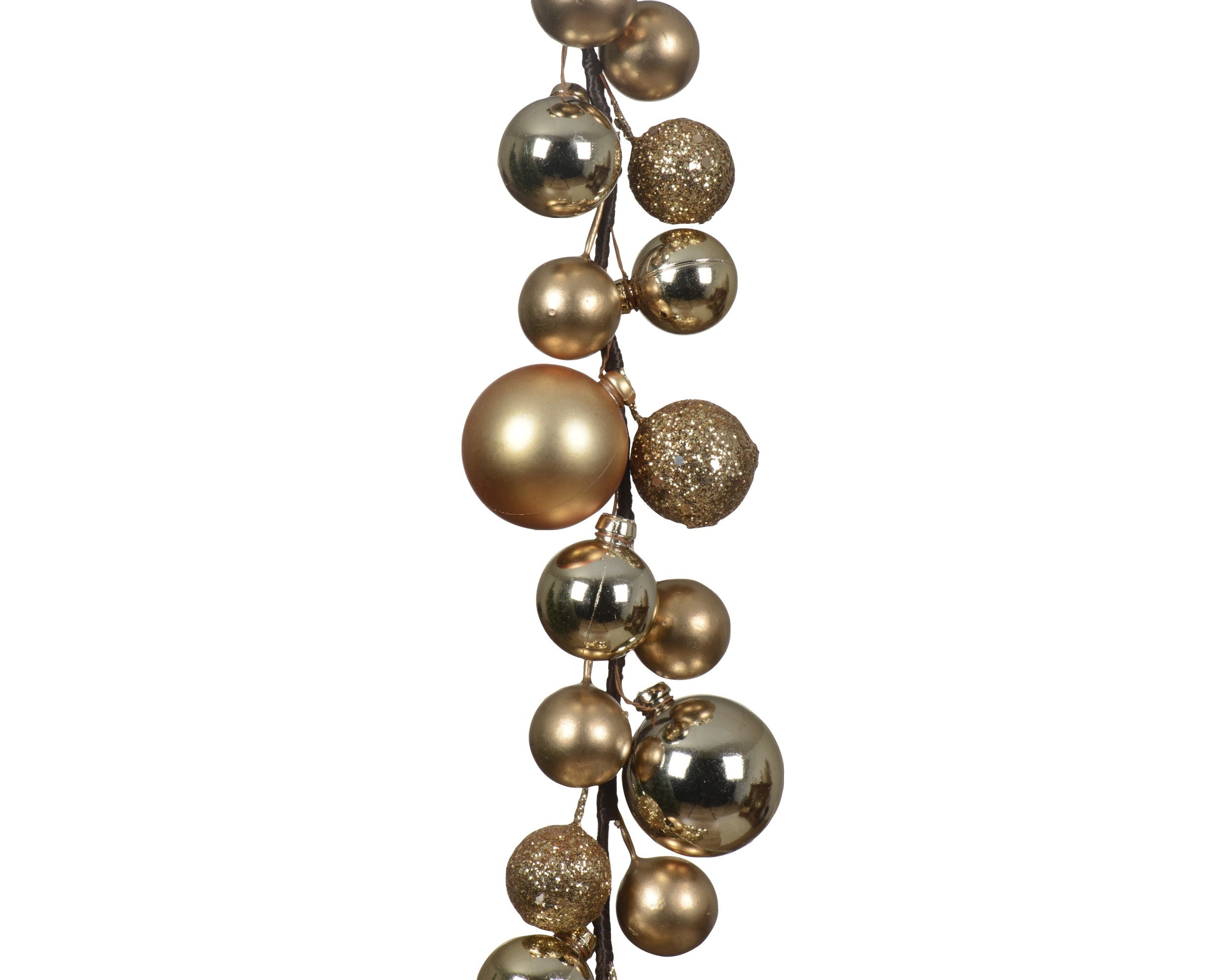 Gold Shatterproof Bauble Garland