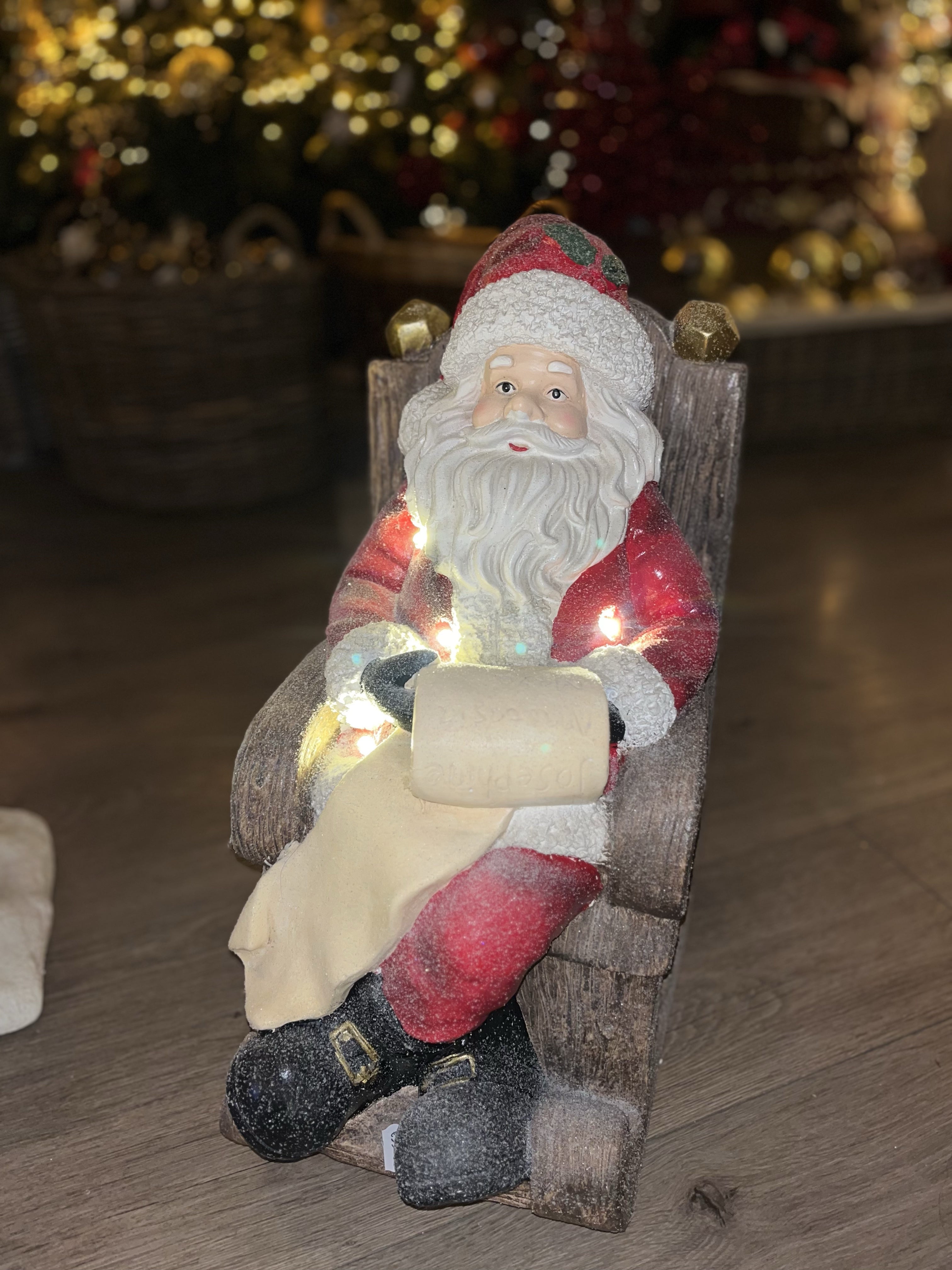 Santa Sitting on Chair