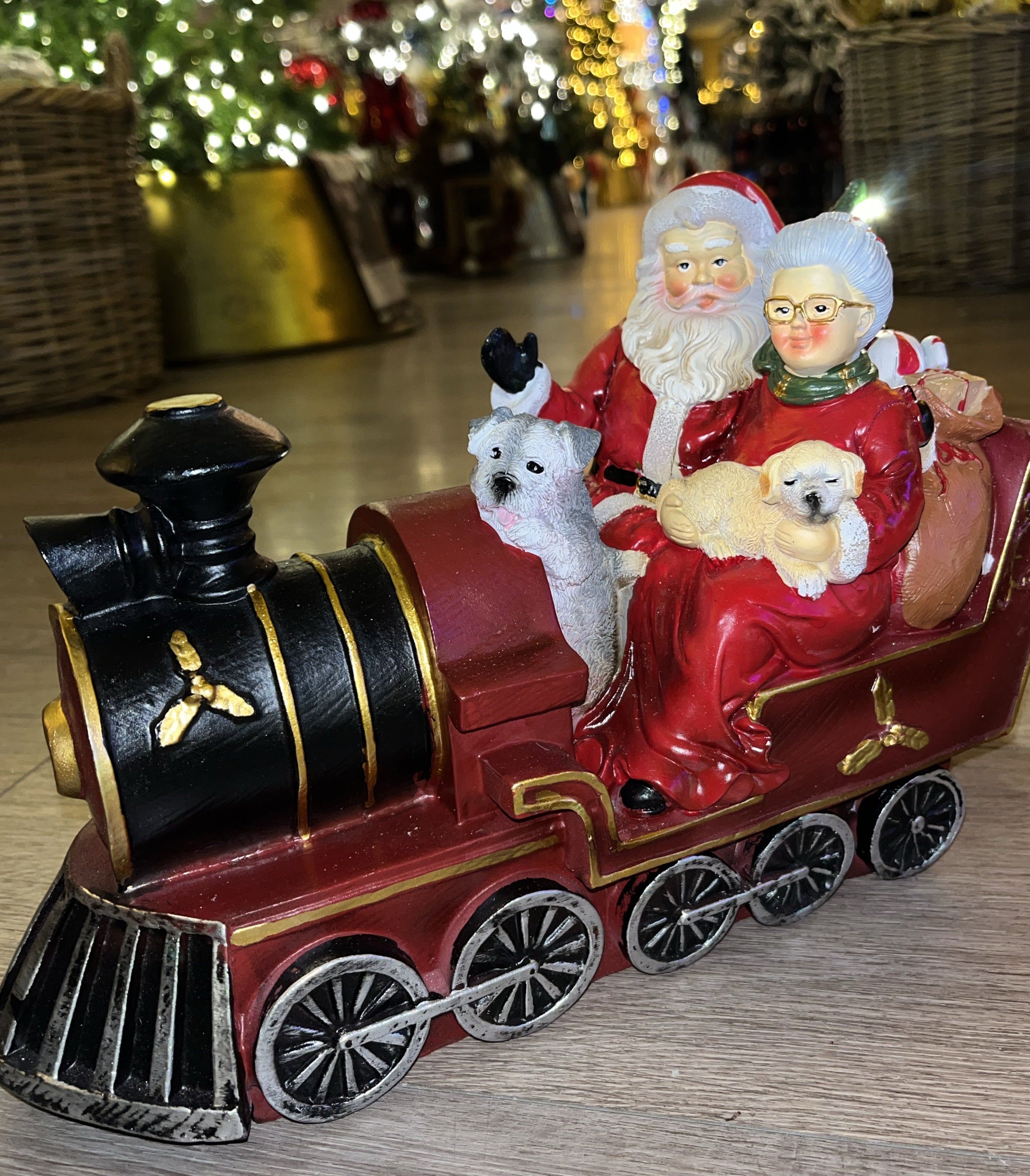 Mr & Mrs Claus on Train