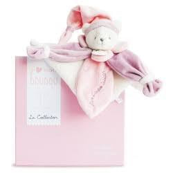 DouDou Campagnie Collector Pink Bear Flat Plush Toy