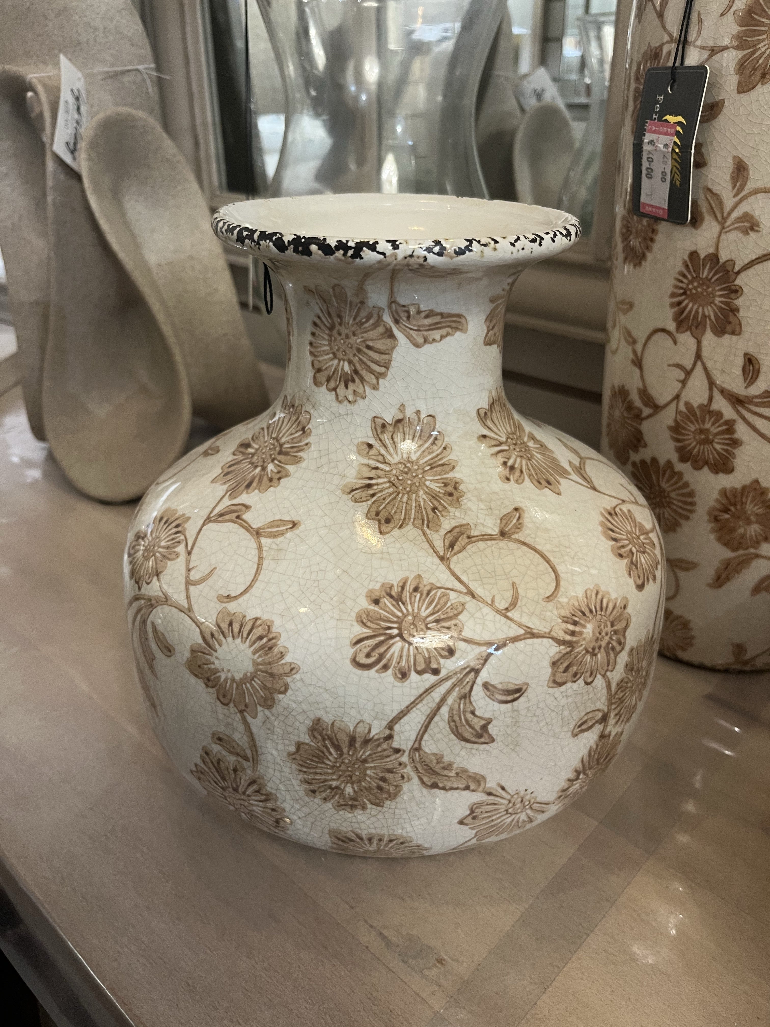 Taupe Flower Vase