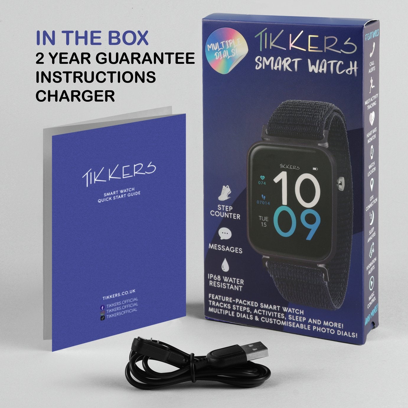 Tikkers Smart Watch Black Strap