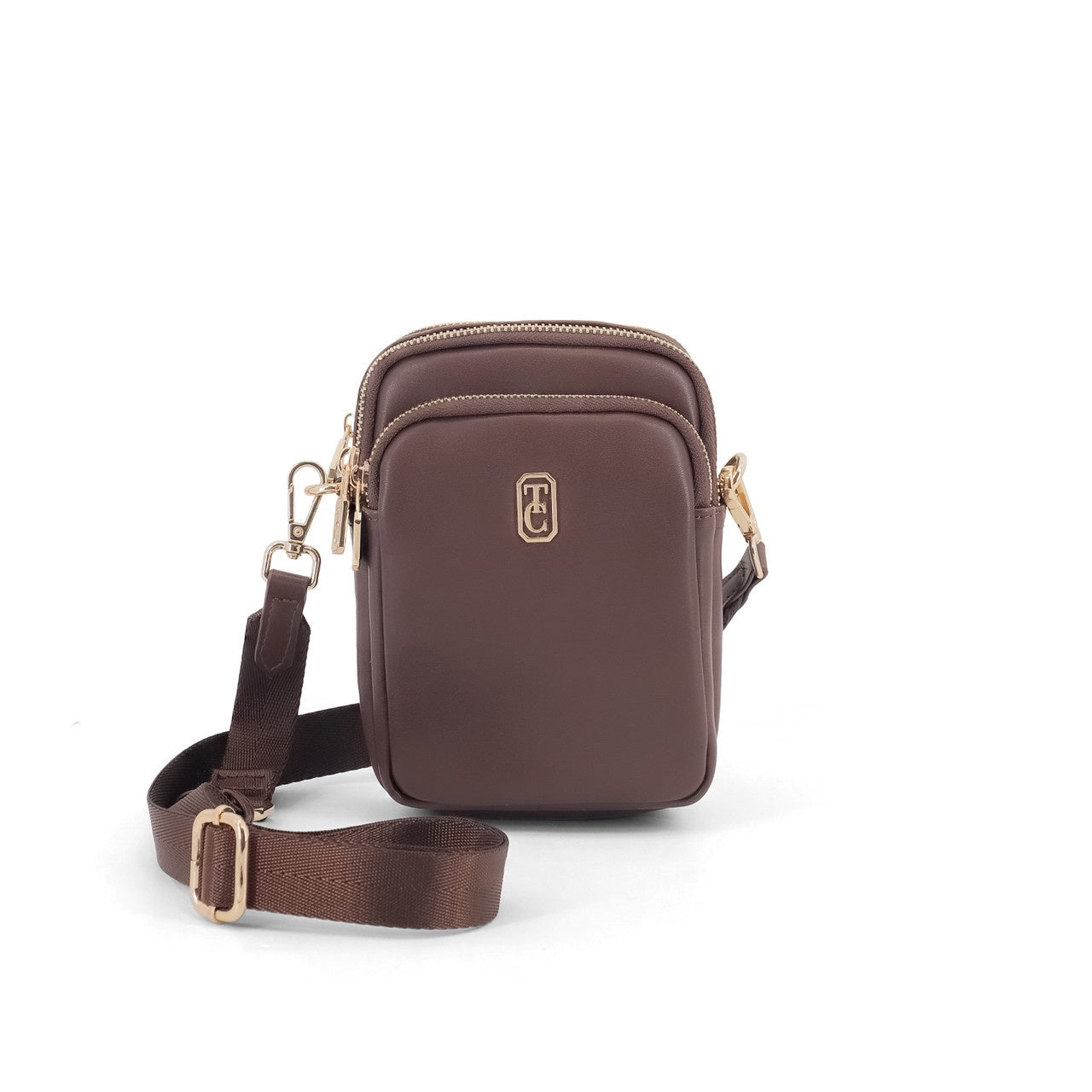 Naples Mini Cross Body Bag Chocolate