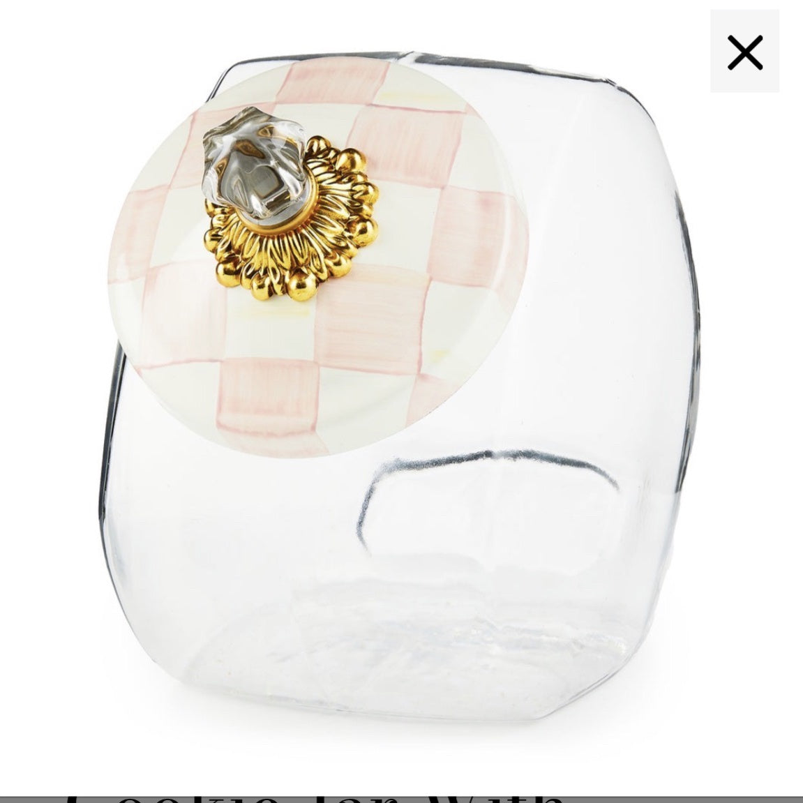 Cookie Jar With Rosy Check Lid