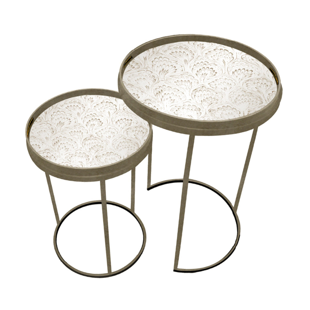 Lyra Set of 2 Tables Champagne