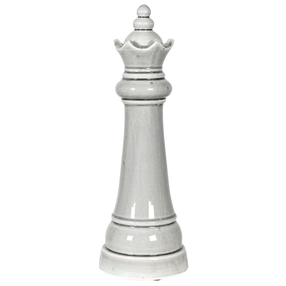 Large Distressed Queen Chess Piece Ornament