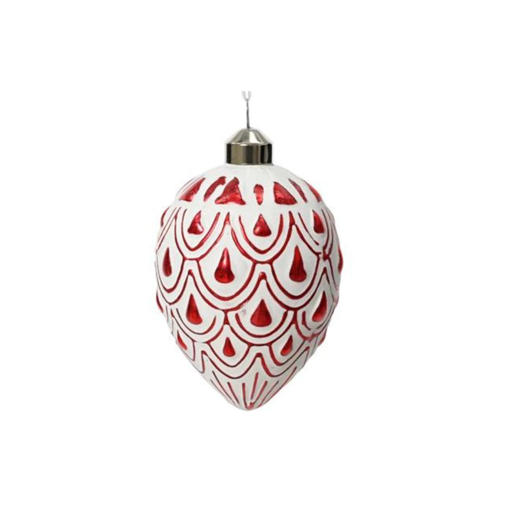 Pinecone Shaped Hanging Decoration, 12cm