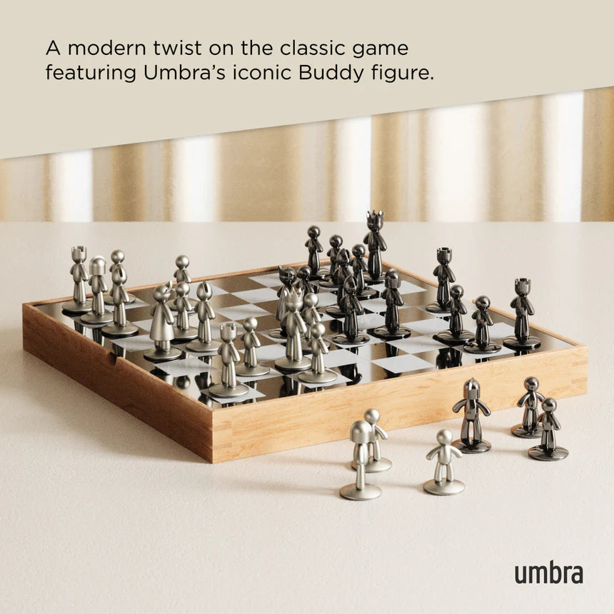 Buddy Chess Set, Natural