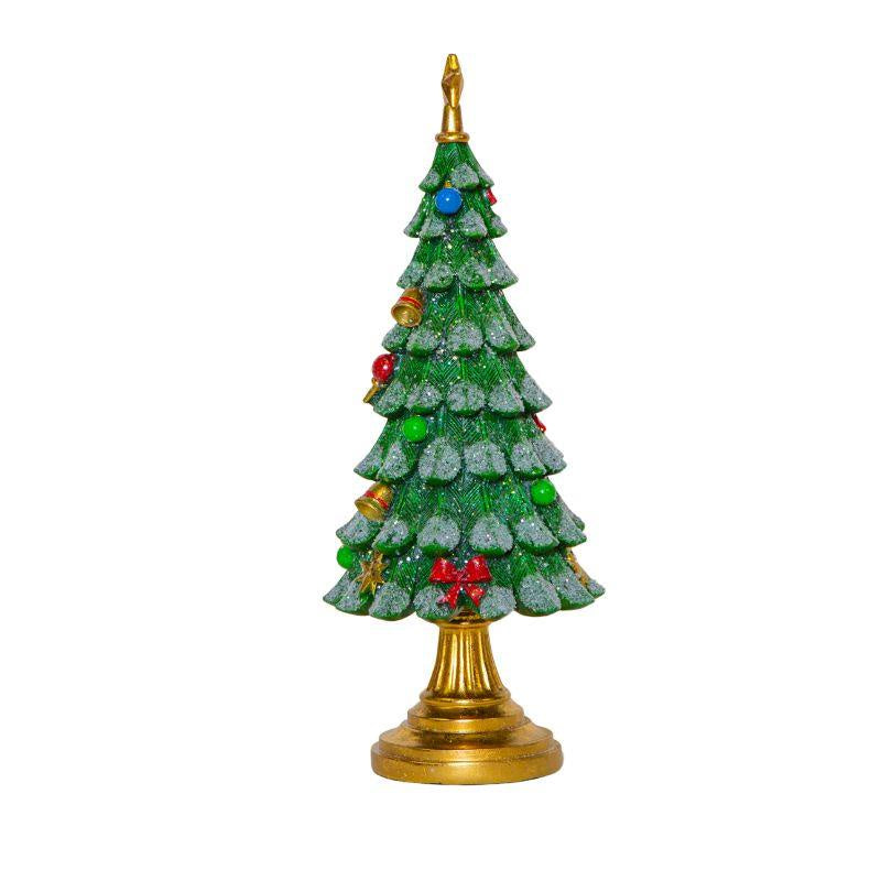 Christmas Tree on Gold Stand Small