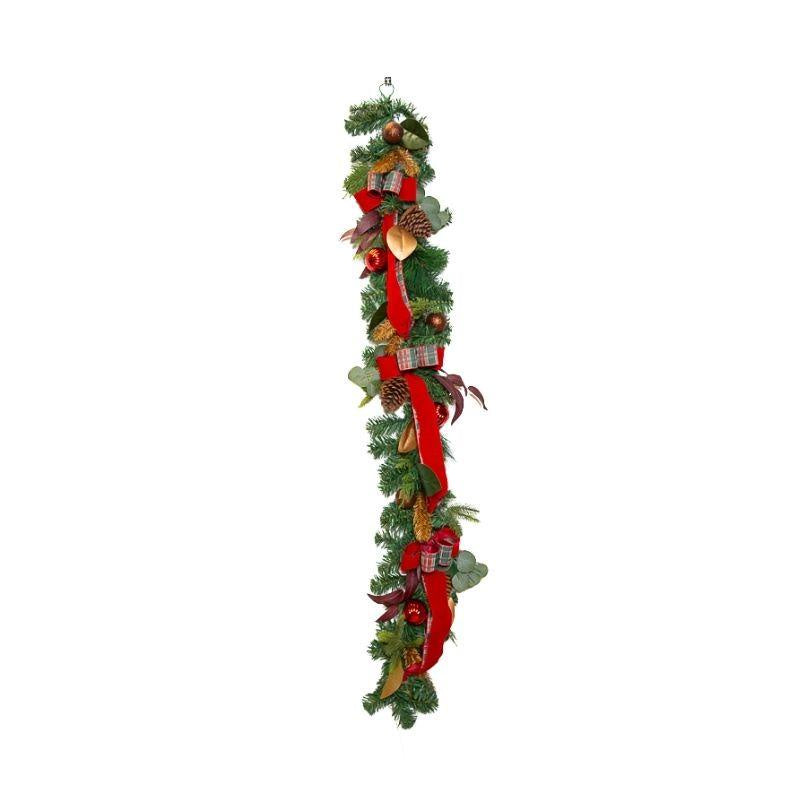 Luxury Red/ Burgundy Bow Garland
