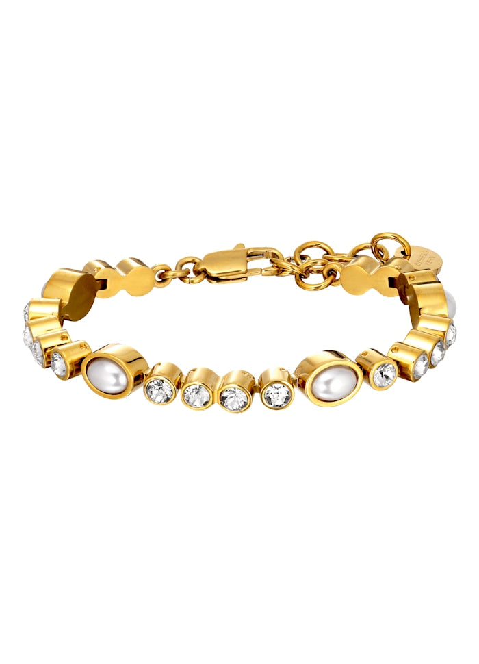 Sophia Pearl & Clear Stone Bracelet