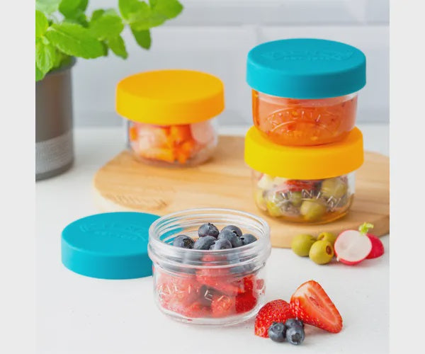 Set of 2 Snack & Store Pots, 125ml