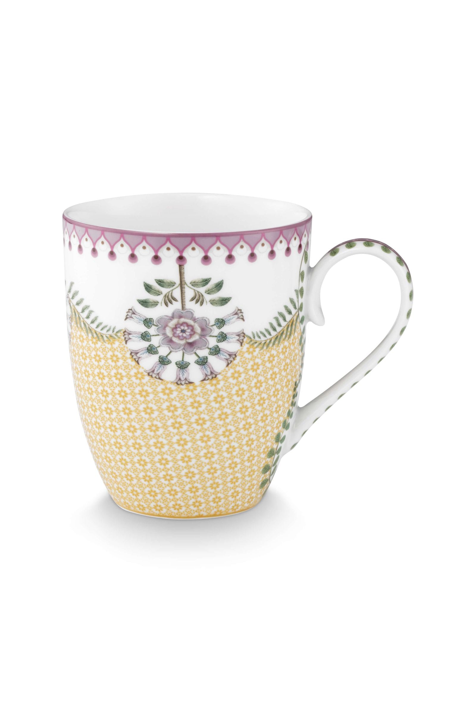 Mug Large Lily&Lotus Tiles Yellow