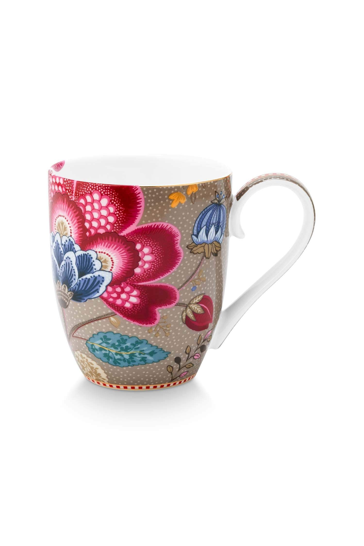 Mug Large Blooming Tales Fantasy Khaki
