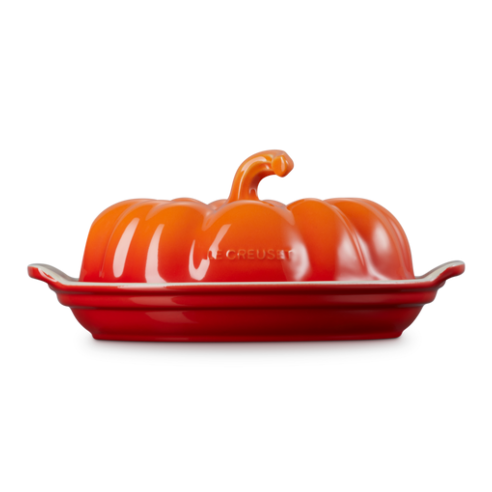 Stoneware Pumpkin Butter Dish