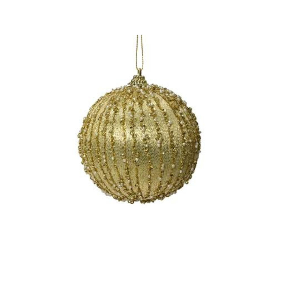 Light Gold Lines Bauble