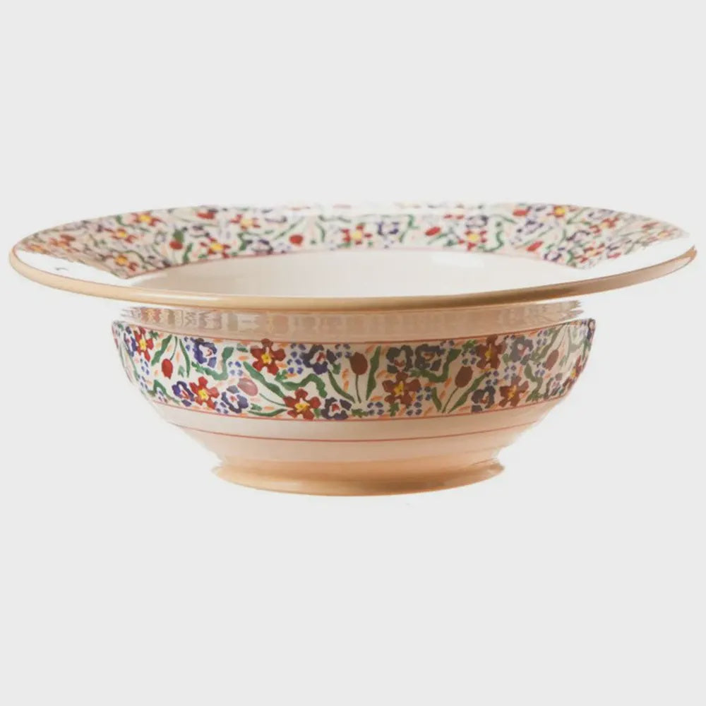 Pasta Server Bowl Wild Flower Meadow
