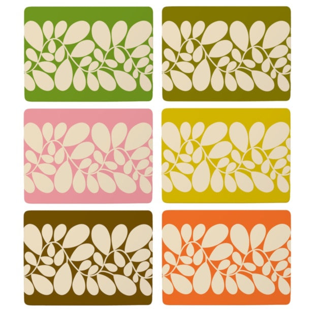 Sycamore Stripe Set of 6 Placemats