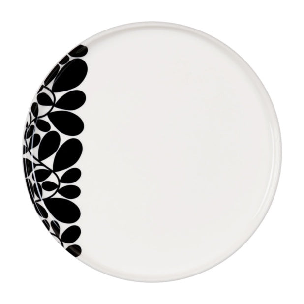 Sycamore Stripe Black Dinner Plate