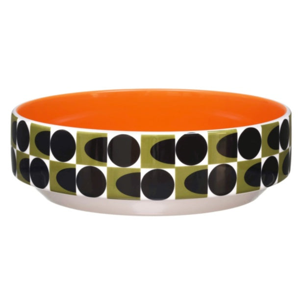 Spot Square Oval Fruit Bowl, Orange