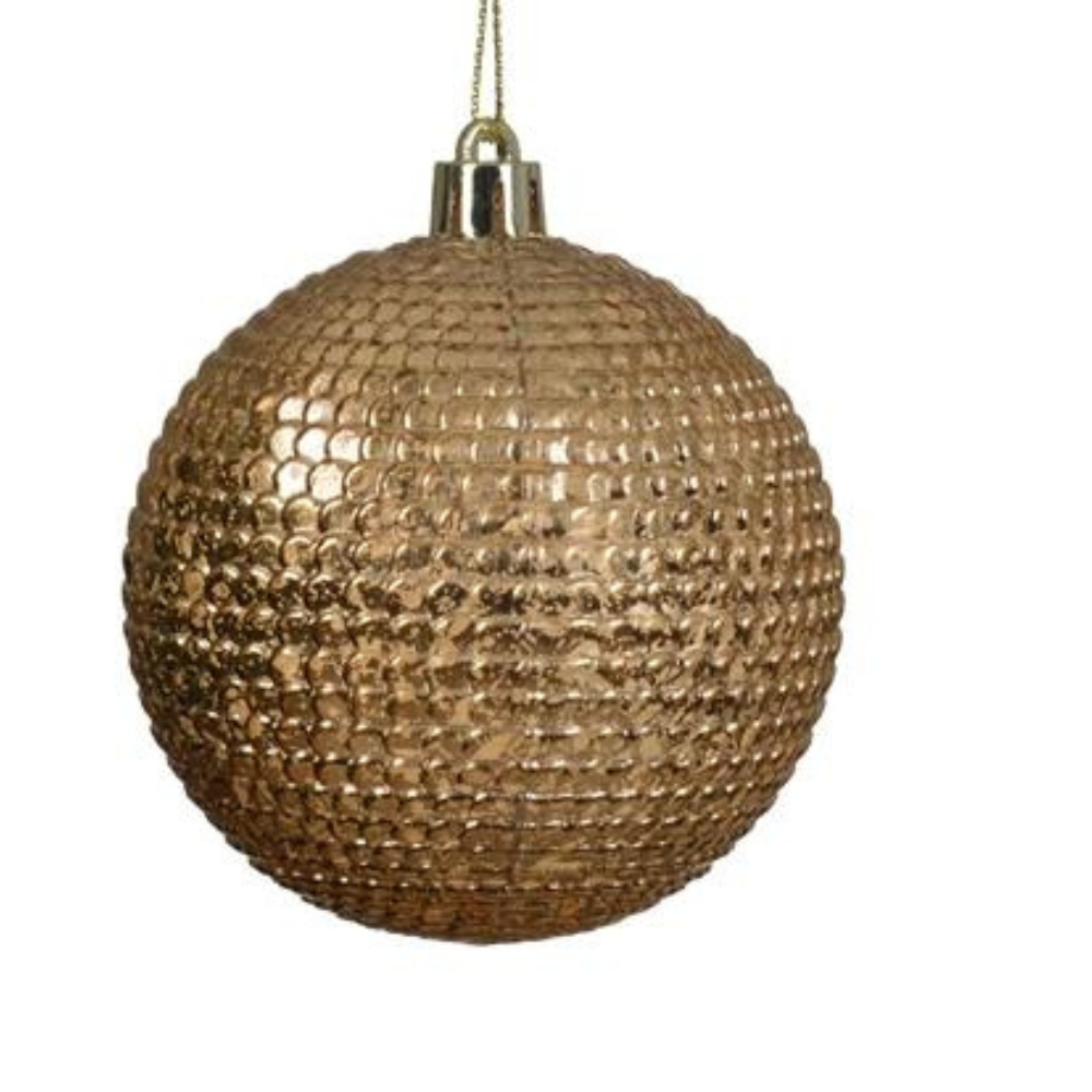 Pecan Brown Bauble, 8cm