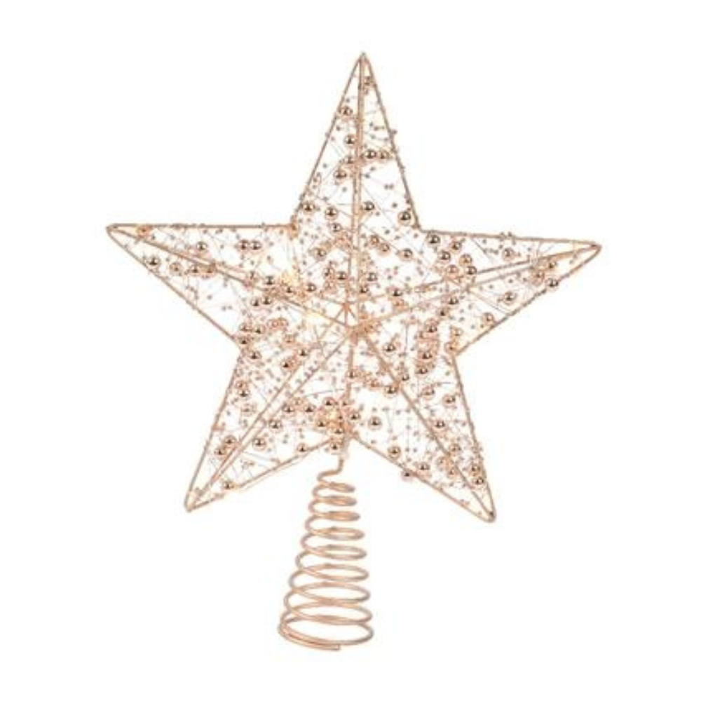 Micro LED Treetopper Star, Gold