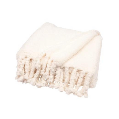Teddy Throw With Fringes
