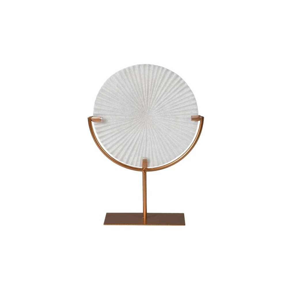 Small Faux Marble Disc On Stand Ornament
