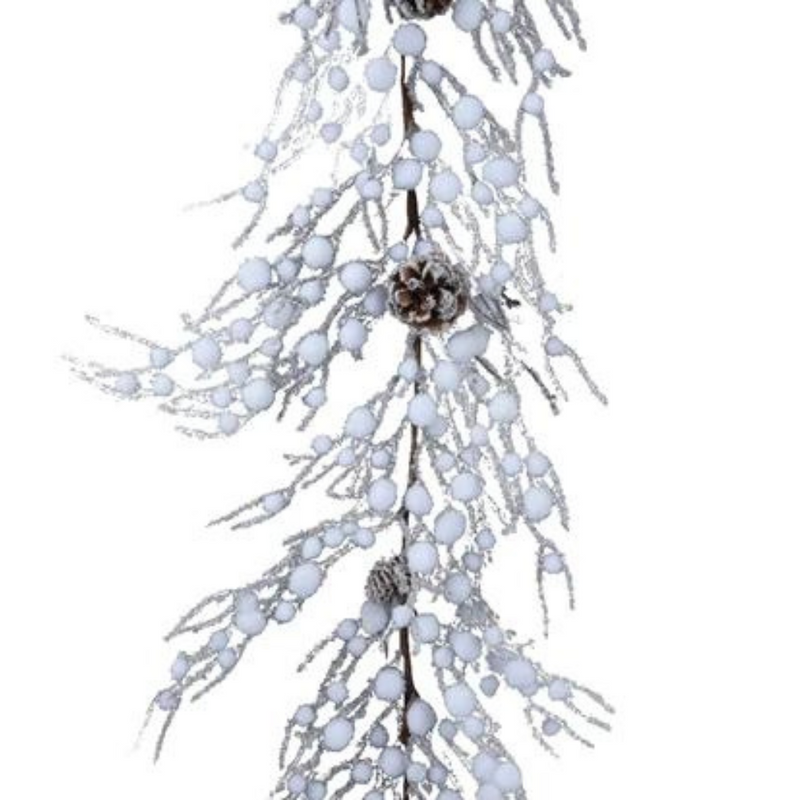 Snow Cotton Garland, 135cm
