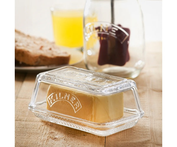 Glass Butter Dish & Lid