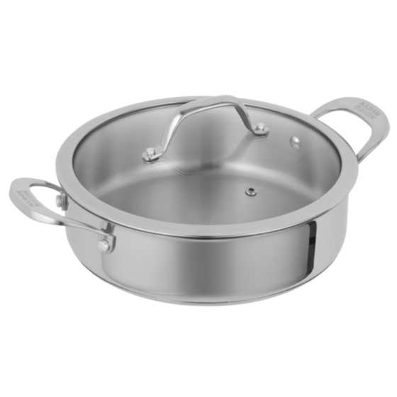 Allround Serving Pan with Glass Lid 24CM