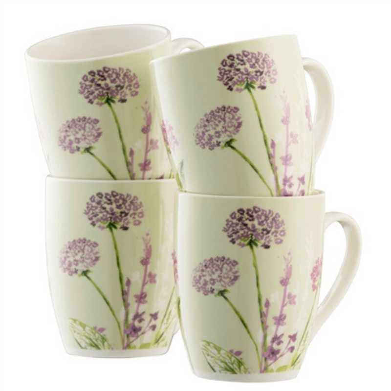 Floral Spree Mugs - Set of 4