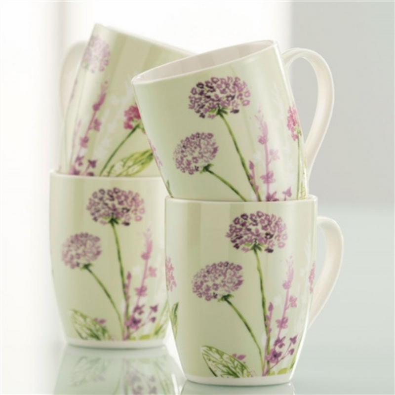 Floral Spree Mugs - Set of 4
