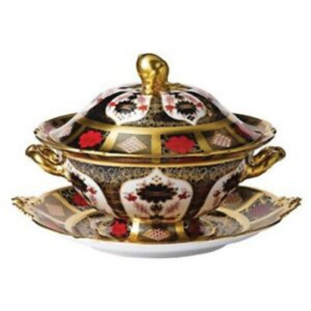 Old Imari Solid Gold Band Sauce Taureen