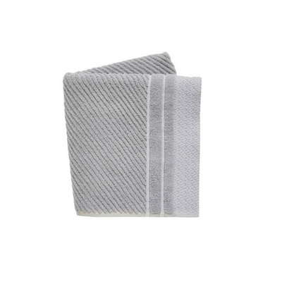 Murmur Ripple Towels in Cloud Grey