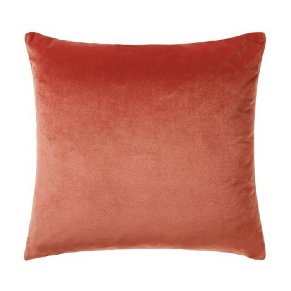 Bellini Velour 45x45cm Cushion, Peach - The Gift & Art Gallery