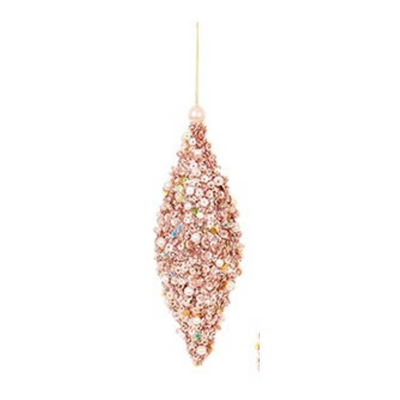 Glitter Pearl & Sequins Decorations, Pink