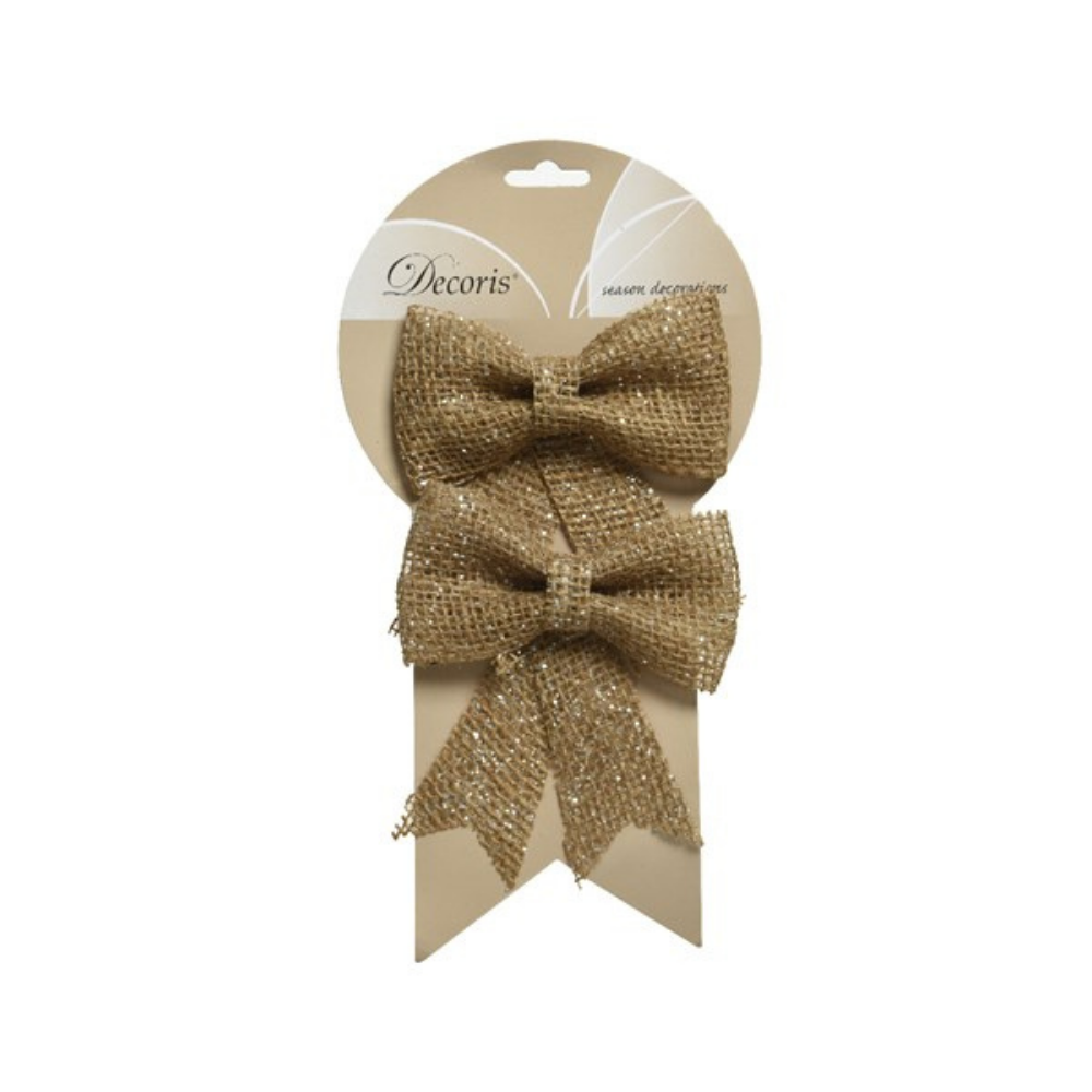 Jute Bow In Natural, Set of 2