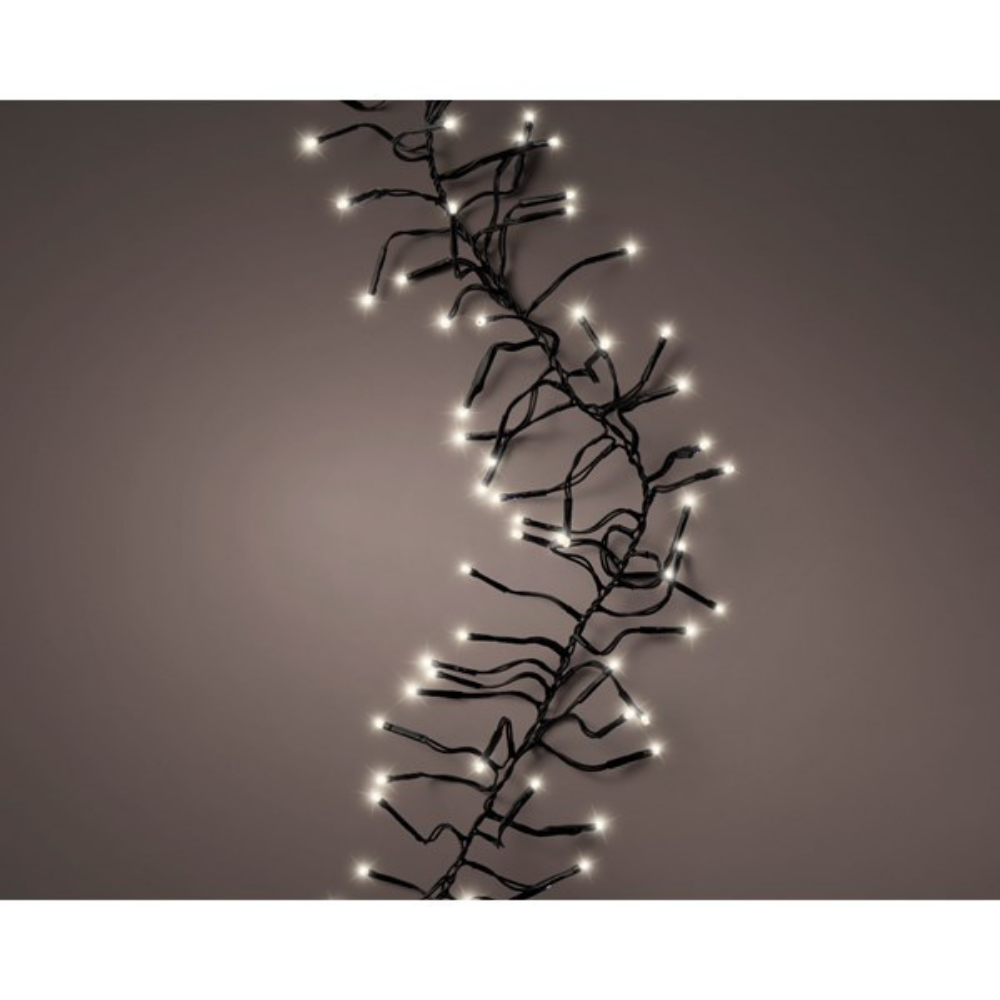 LED Cluster Warm White Lights, 6 Metres