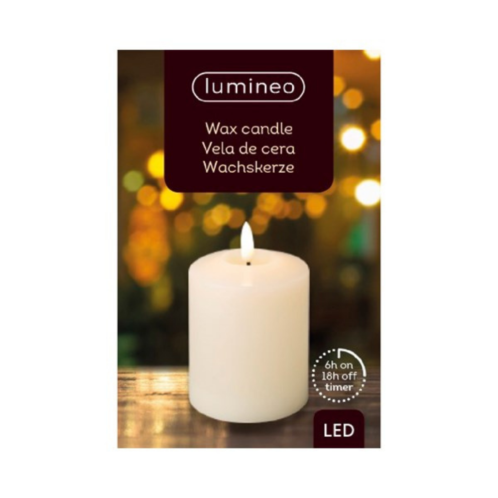 Battery operated LED Wax Church Candle