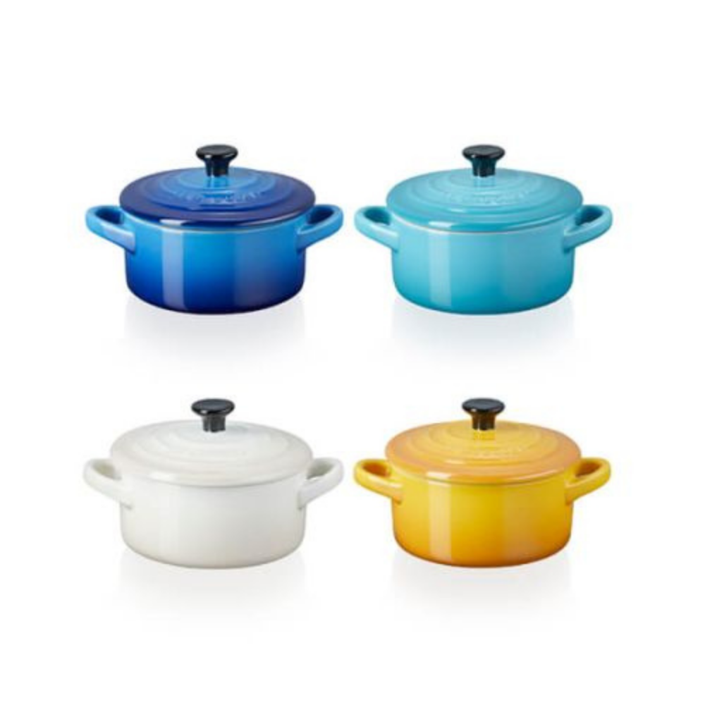 Navaris Set x4 Pentolino Mini-Cocotte Multicolore - Pentole