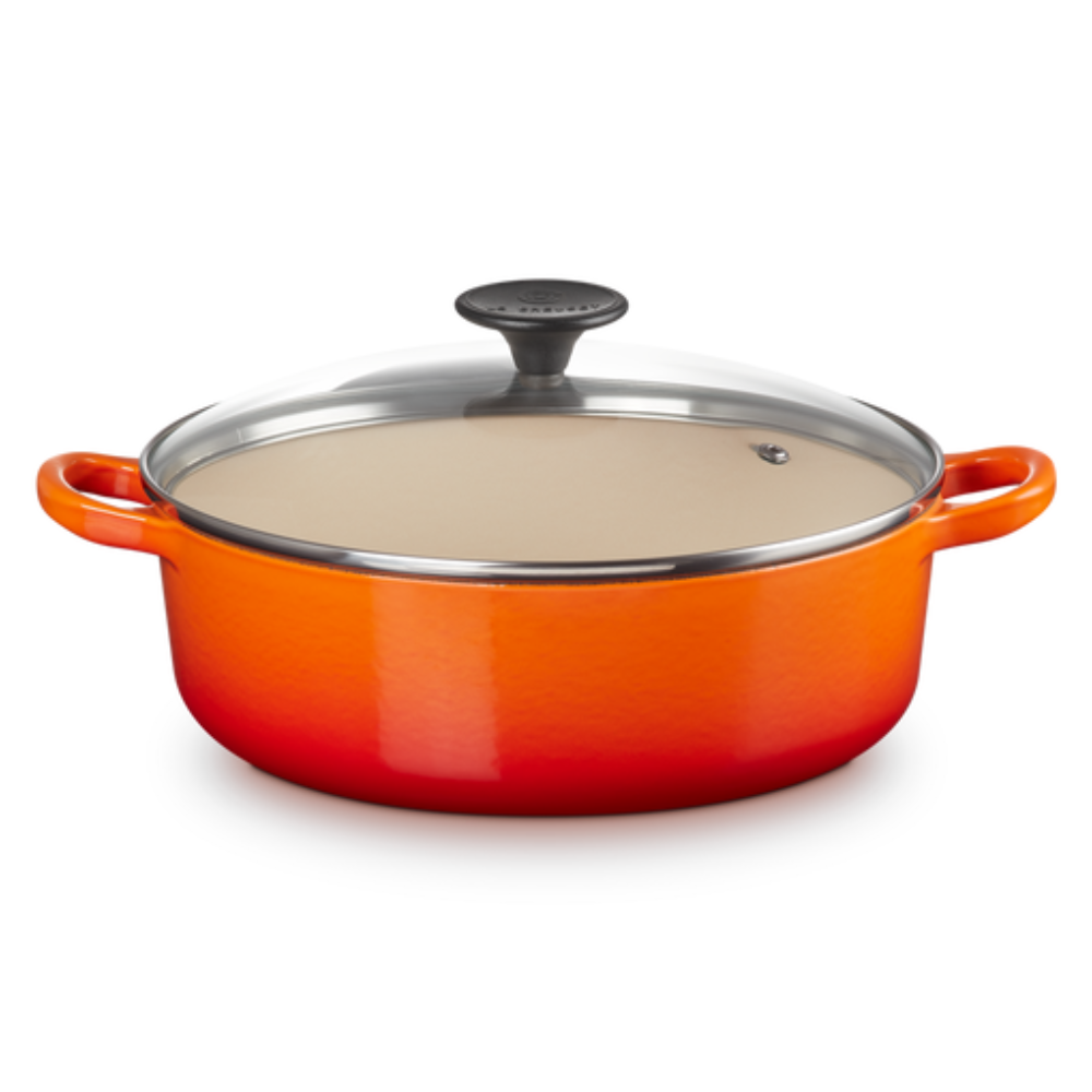 Round Casserole Oven/Glass Lid 22cm, Flame