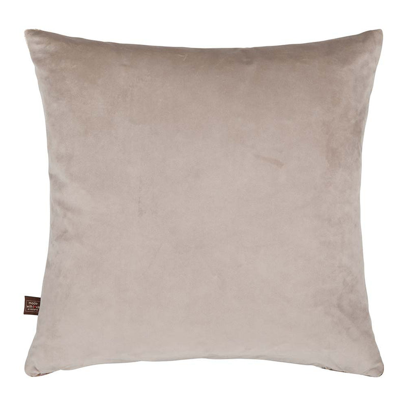 Nisha Cushion 43 x 43 CM, Mink/Charcoal