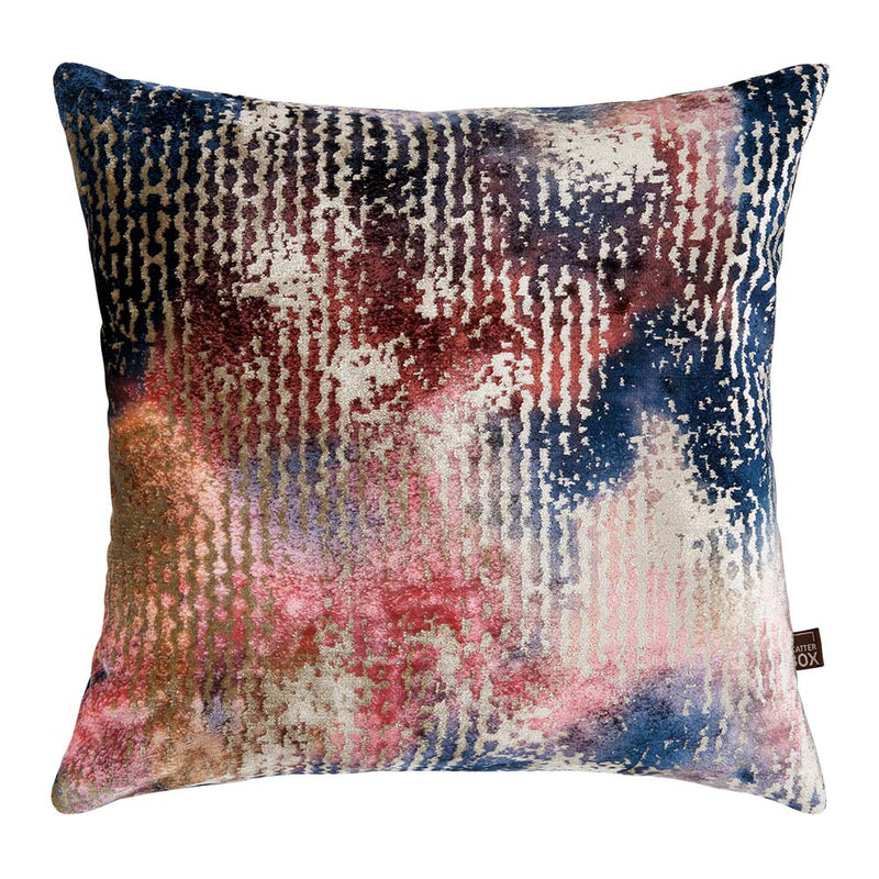 Nisha Cushion 43 x 43 CM, Blue/Pink