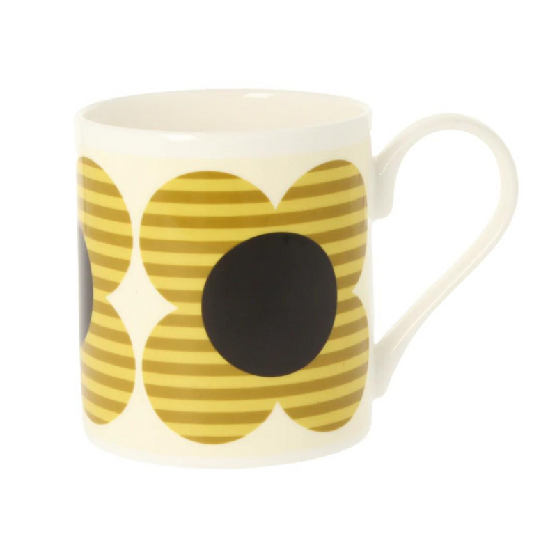 Orla Kiely Striped Flower Yellow Mug - 300ml