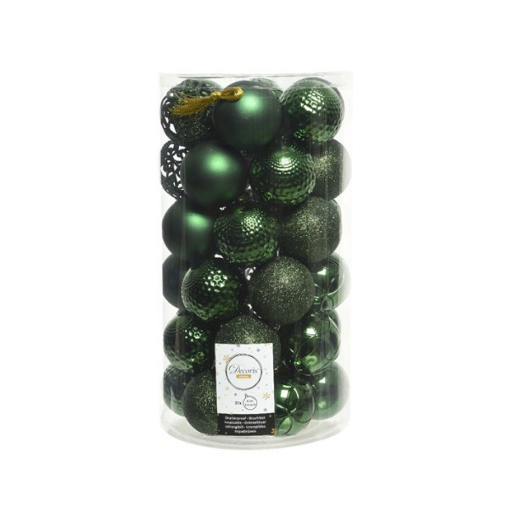 Shatterproof Bauble Mix - Pine Green